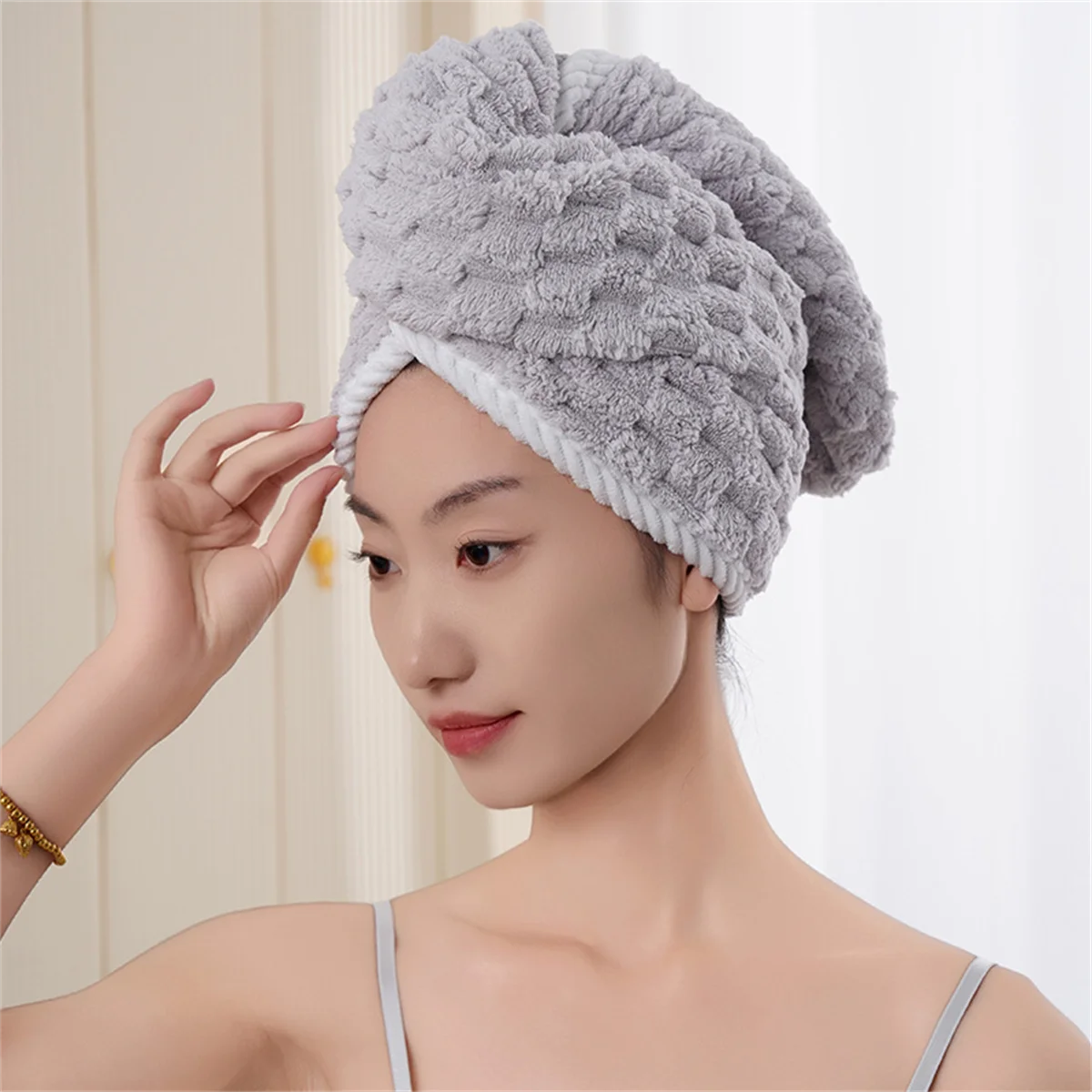 Fast-Drying Microfiber Hair Towel Wrap – Protect & Gently Dry Your Hair