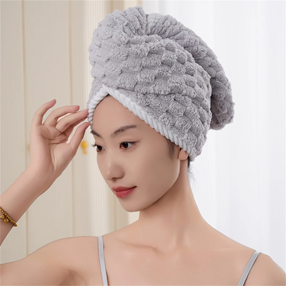 Fast-Drying Microfiber Hair Towel Wrap – Protect & Gently Dry Your Hair