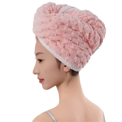 Fast-Drying Microfiber Hair Towel Wrap – Protect & Gently Dry Your Hair
