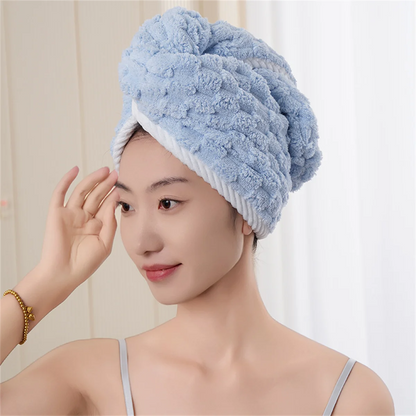 Fast-Drying Microfiber Hair Towel Wrap – Protect & Gently Dry Your Hair