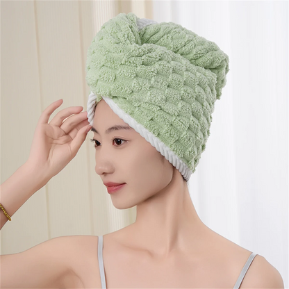 Fast-Drying Microfiber Hair Towel Wrap – Protect & Gently Dry Your Hair