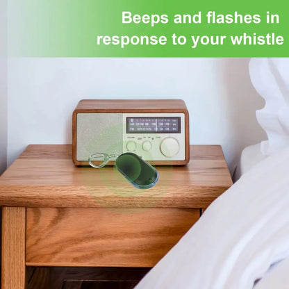 Smart Key Finder – Anti-Lost Keychain with Whistle & LED Light
