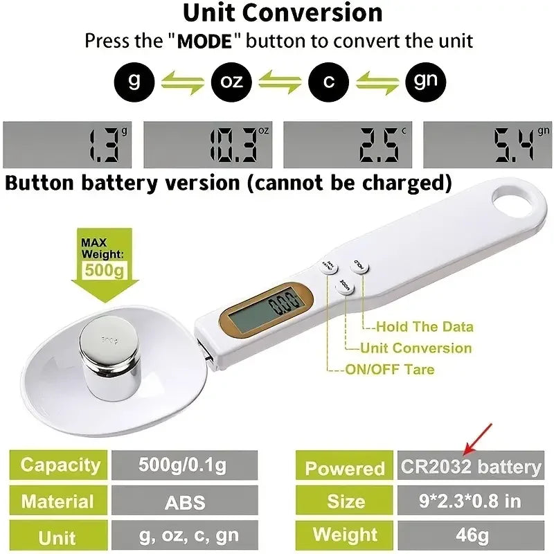 Digital Spoon Kitchen Scale