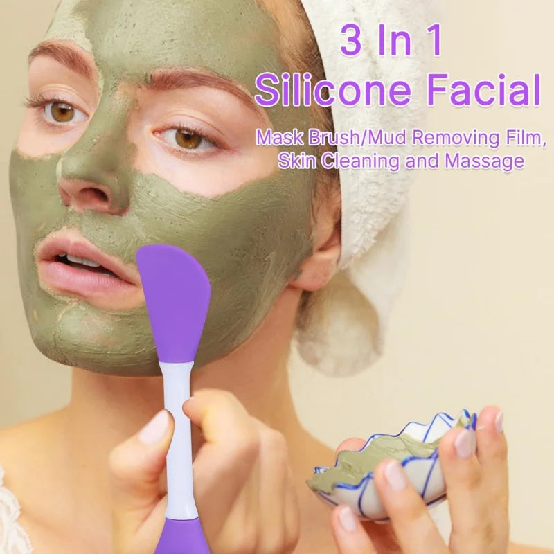 Hygienic 2-in-1 Silicone Facial Brush & Mask Applicator