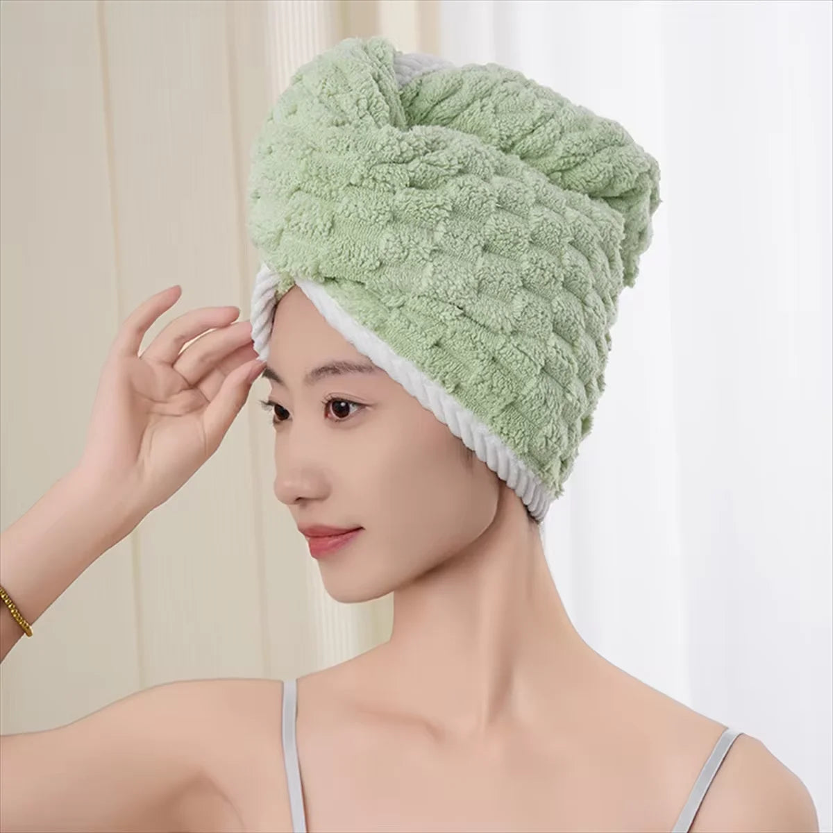 Fast-Drying Microfiber Hair Towel Wrap – Protect & Gently Dry Your Hair