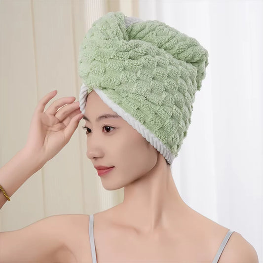 Fast-Drying Microfiber Hair Towel Wrap – Protect & Gently Dry Your Hair