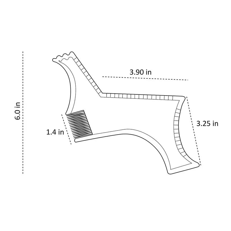 Beard Shaping Tool & Comb