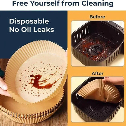 Disposable Air Fryer Paper Liners 100Pcs