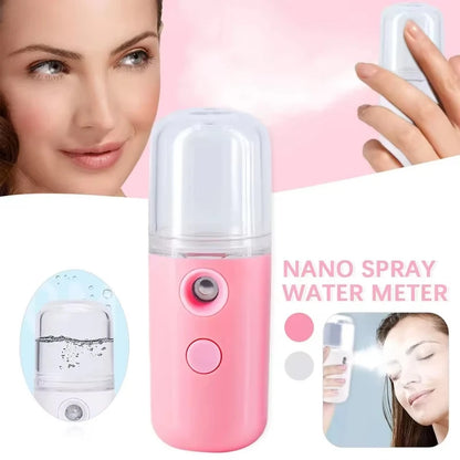 Mini Portable Humidifier – Pocket-Size Cool Mist Facial & Travel Mister (30ml)